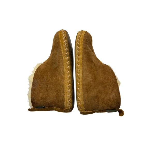 L.L. Bean Wicked Good Slippers Shearling Lined Brown-sz 9 - Picture 5 of 8